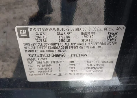 3GTU2NECXHG499490